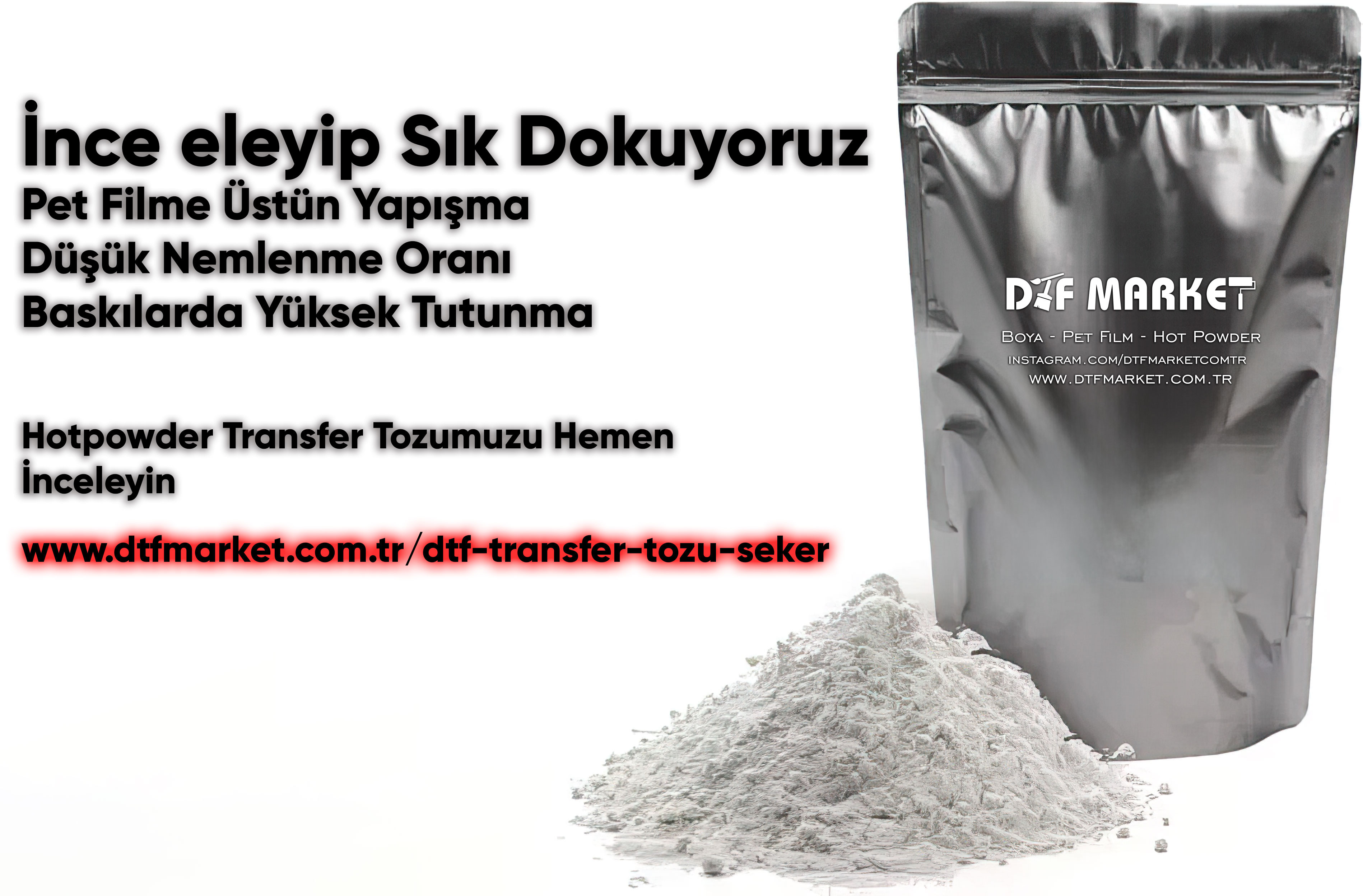 Dtf Transfer Tozu Şeker 1 KG